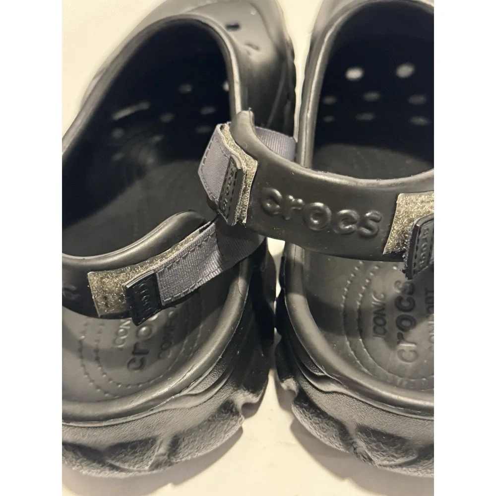 Crocs Offroad Sport Clogs Men's Size 13 Black Slip-On Shoe Adjustable Straps New